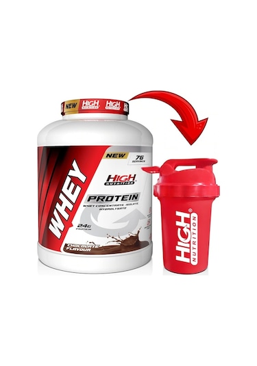 High Nutrition Whey Protein Tozu 2280 G - 24 G Protein  - 76 Servis + Shaker