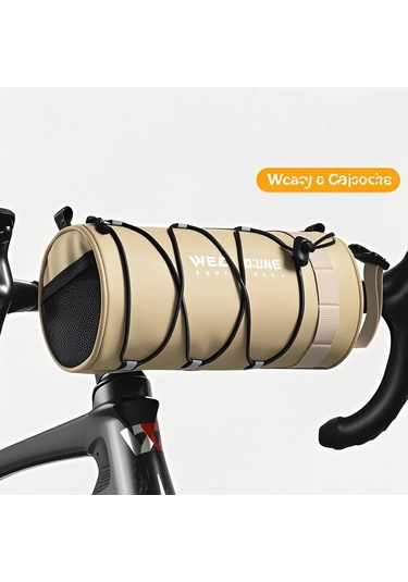 Padalink Bisiklet Gidon Çantası - Büyük Kapasiteli, Dayanıklı Ve Pratik Bisiklet Aksesuarı 2l Haki