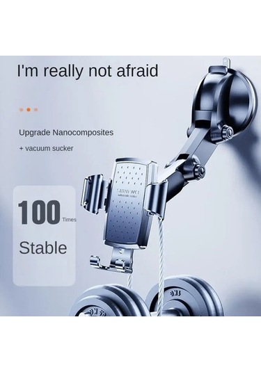 Sones Shunweı Sd-1132b Araç Telefonu Vantuz + Hava Firar Tutucu Yerçekimi Algılama Destek Braketi Siyah