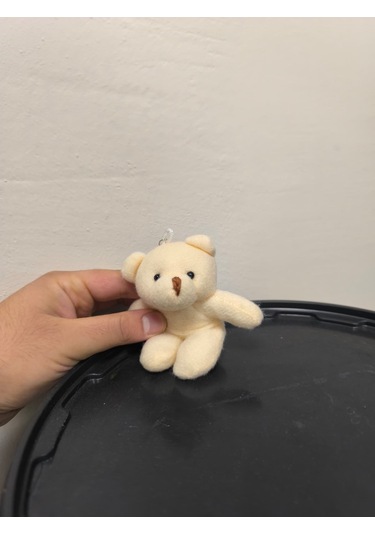 Sevgililer İçin Ayıcık Anahtarlık Sevimli Ve Anlamlı Hediye Bej