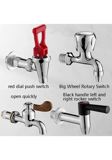 Cbtx Yalıtım Kovası Musluk Aksesuarları Süt Çay Su Ağzı, Stil: Döner Anahtar Kısa 3 Nokta Çok Renkli