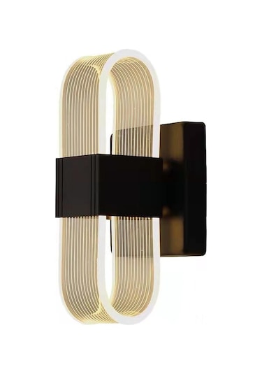 Yifomall 18w 3 Renkli Led Duvar Lambası - Akrilik, Gold, Tek Kafa - Yatak Odası, Otel Koridor - Kolay Kullanım, Dayanıklı Malzeme Altın