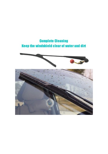 Utv İçin Manuel El Kumandalı Ön Cam Sileceği Lastik Bıçak Evrensel Yedek Kit