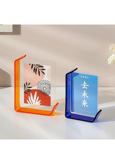 Novahub 6/7-inç Yüzen Akrilik Çerçeve, Kendin Yap, Çift Taraflı, Ev Ve Ofis Dekoru