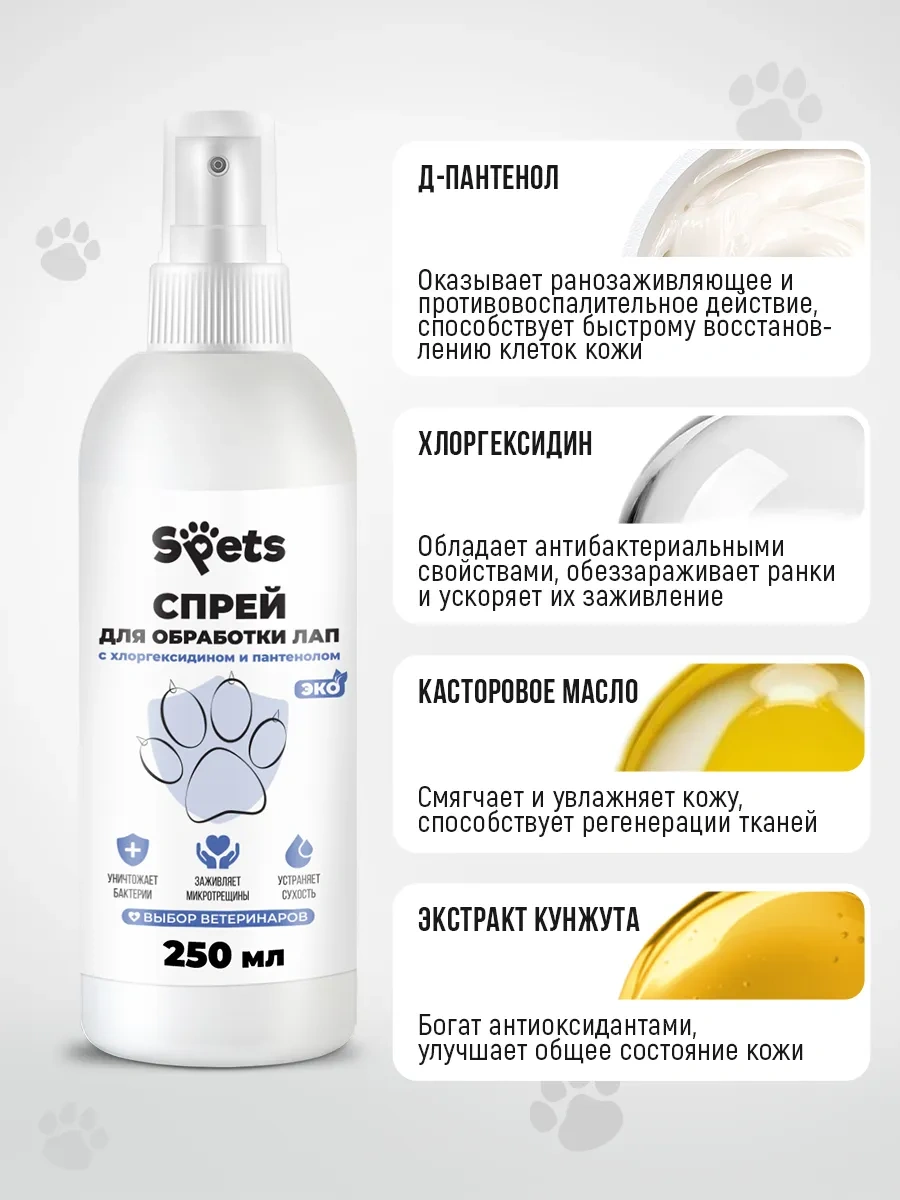 Spets Klorheksidin Ve Panthenol İçeren Köpek Pati Spreyi 250 Ml 271212411
