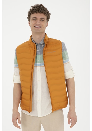 U.s. Polo Assn. Erkek Kiremit Yelek Dokuma 50280831-vr031 Kırmızı U.s. Polo Assn. Erkek Kiremit Yelek Dokuma 50280831-vr031 Kırmızı