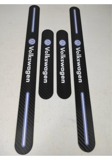 Volkswagen Passat B8 Uyumlu Carbon Kapı Eşiği 4'Lü Set Kırılmaz (548480557)