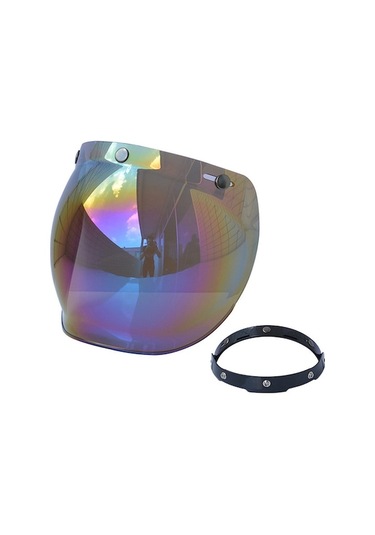 Motorsiklet Kaskı İçin Yüksek Kaliteli Renkli Balon Cam: Güneş, Toz Ve Böceklerden Koruma, Kolay Kurulum Ve Temizlik.