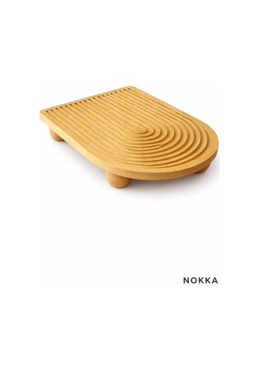 Bambu Top Ayaklı Sunum Tabağı 23 X 33 Cm Renksiz