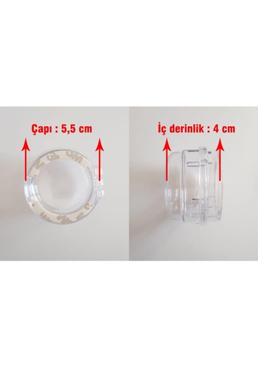 Portakal Safety Ocak / Gaz Düğmesi Güvenlik Kapağı 4'lü