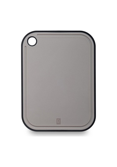 Bloomnest Akıllı Gri Kesme Tahtası Seti - Bıçak + Soyacak + Kesme Tahtası Gri