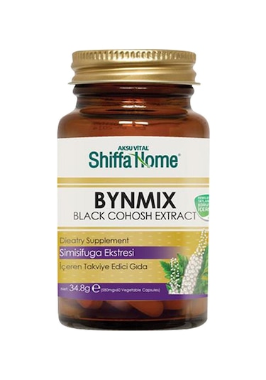 Aksu Vital Shiffa Home BYNMIX Siyah Yılan Kökü Kapsül 580 MG 60 Kapsül