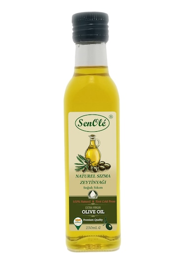 Senole Soğuk Sıkım Naturel Sızma Zeytinyağı Cam 250 ML