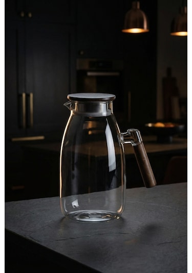 Pureglass Akasya Kapaklı Cam Sürahi - 2200 Ml