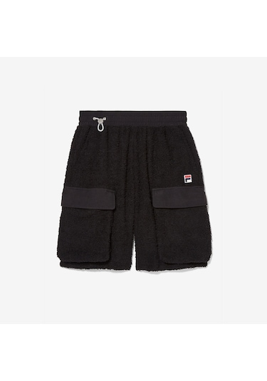 Siyah Fila Erkek Kargo Şort Terry Lu411121 Siyah