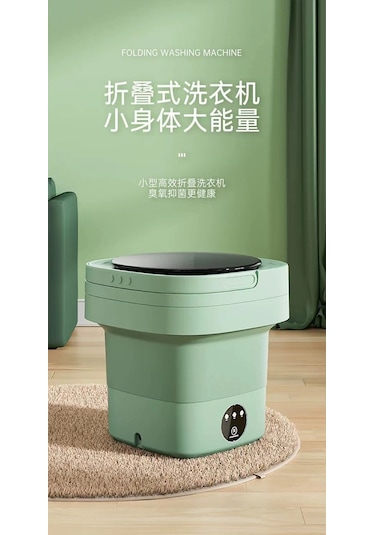 Portatif Katlanabilir Çamaşır Makinesi 8.5 Litre Mavi