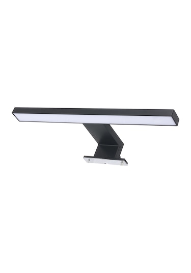 Lemestar Modern Led Aynalı Banyo Aydınlatması, 6w, 30cm, Abs Siyah Mat, Ip44 Koruma, 110-240v Siyah
