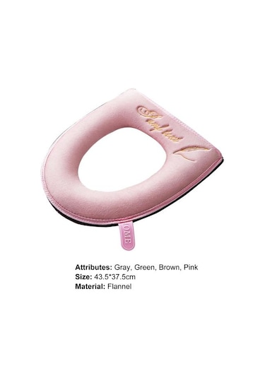 Gri Aşınmaya Dayanıklı 4 Renk Kullanışlı Uygun Nakış Yumuşak Su Geçirmez Tuvalet Minderi Klozet Minderi