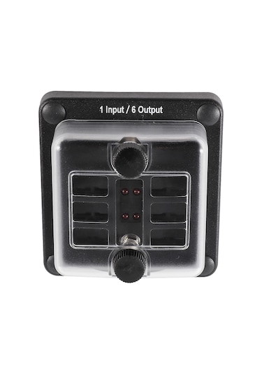 Aubyhe 6 Yollu Ato/atc Su Geçirmez Sigorta Kutusu, Led Uyarı Işığı Ve Dayanıklı Malzeme İle Araç/marin Uygulamaları İçin