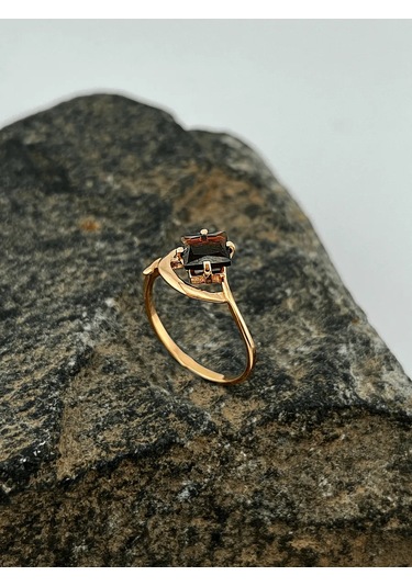 Serebranyj Dom 925 Ayar Gümüş Granat Taşlı Yüzük 21651799 Altın