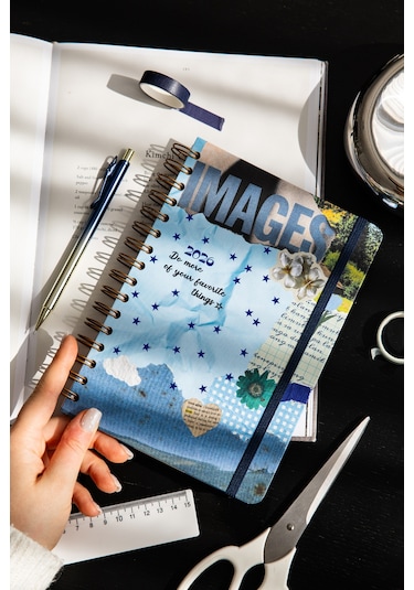 2026 A5 Spiralli Haftalık Ajanda 12 Aylık - Kolaj Kolaj