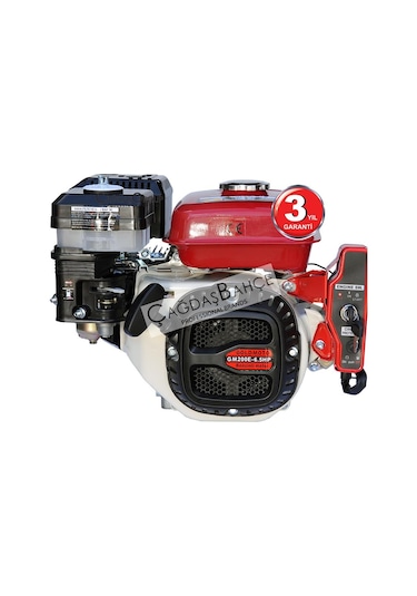Goldmoto Gm200E Benzinli Motor 6.5 Hp Marşlı Krank Mili Kamalı