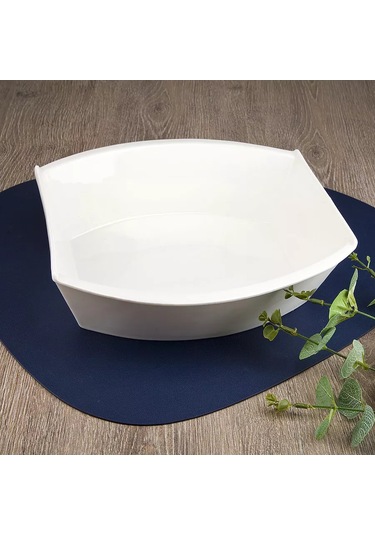 Nouvelle Marşmello Kat Kat Salatalar İçin Servis Tabağı 2600 Ml 164124225 Beyaz