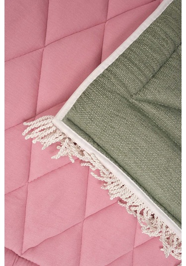 Koyu Pembe Kapitone Dolgulu Lüks Seccade 65x115 Cm