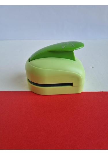 Şekilli Delgeç 3d 3 Boyutlu Yıldız Desenli Punç 4 Cm Sanat Etkinlikleri İçin Çok Renkli