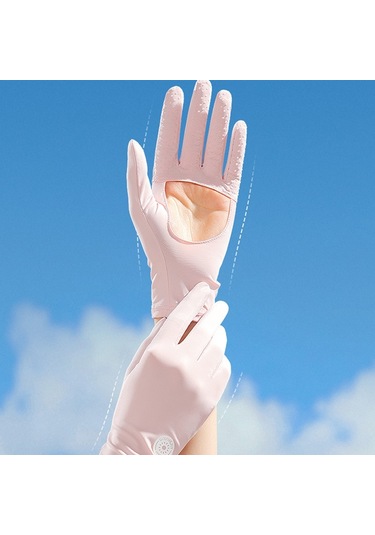 Golovejoy Xg72 1 Çift Bisiklet Soğutma Buz Ipek Eldiven Anti-uv El Koruyucu