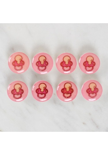 Loren Crafts 8'li Emzik Düğme - 1007