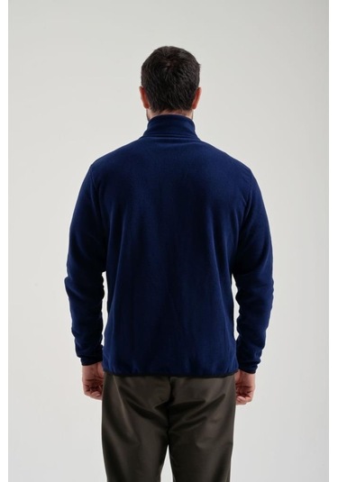 Exuma 2312003 Erkek Lacivert Tam Fermuarlı Polar 001