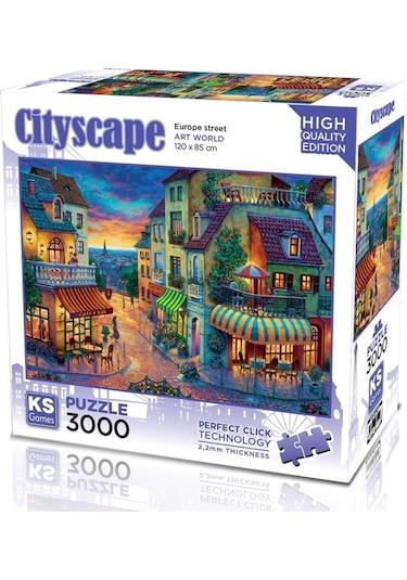 Ks Games 3000 Parça Europe Street Puzzle