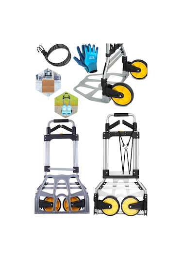 Deko Turkey Geniş Büyük Boy Koli Yük Malzeme Taşıma Araba 150kg