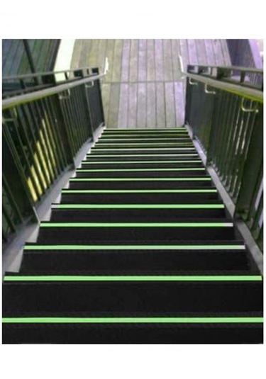 Fosforlu Kaydırmaz Bant İnce 25mmx25metre Fosforlu Zemin Kaymaz