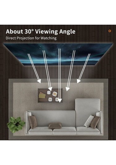 Fortunelane 100 16:9 Metal Katlanabilir Projeksiyon Ekranı - Deliksiz Montaj, Çift Taraflı Yapıştırıcı