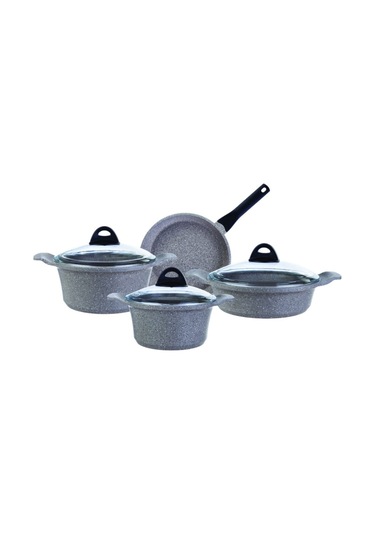 Karaca  Biogranit Brian 9 Parça Fırın Eldiveni Hediyeli Döküm Tencere Seti