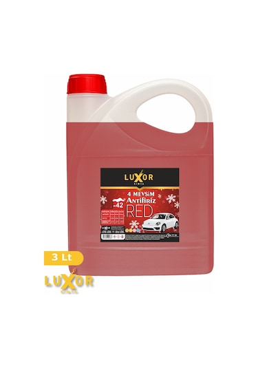 Luxor Kimya 4 Mevsim -42 Antifriz 3 L Kırmızı