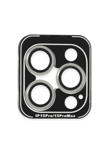 Joko iPhone Uyumlu 15 Pro Max Pvd Metal Kamera Lens - Gümüş