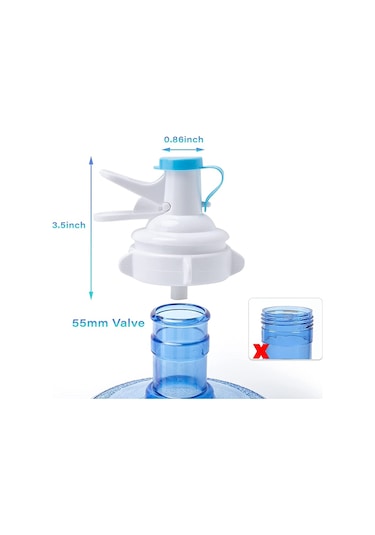 Cbtx Toz Geçirmez Kapaklı 55mm Taç Üst Şişe İçin Pp Su Şişesi Musluk Dağıtıcı Vanası Çok Renkli
