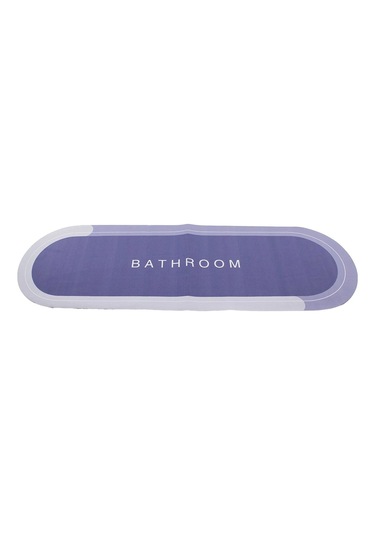 Oval Düz Renkli Su Emici - Sihirli Banyo Paspası Elastik 116 X 37.5cm Çok Renkli