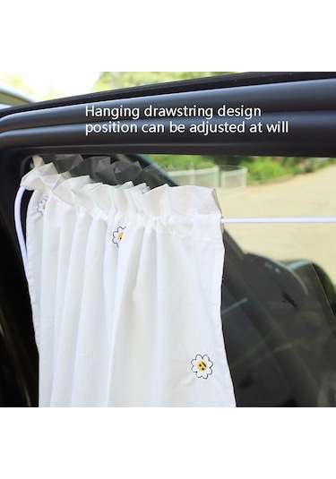 Sones Araba Nakış Perde Güneşlik Karikatür Pamuk Vantuz Perde Araba Güneş Koruyucu Yalıtım Kaplama Perdesi Kız