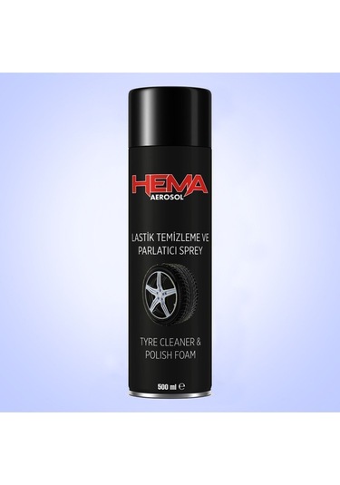 Hema Oto Lastik Parlatıcı Ve Temizleme Spreyi Aerosol 500 Ml.