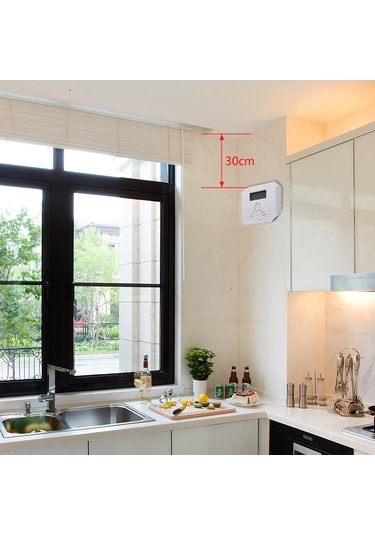 Yunboo Kombine Co Ve Duman Algılayıcı - Akıllı Elektrokimyasal Sensör, Led Ekran, 75db Sesli Ve Işık Alarmı, Pil Beslemeli, Kolay Kurulum