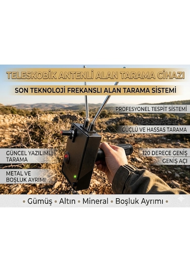 Frekanslı Alan Tarama Cihazı Son Teknoloji Siyah