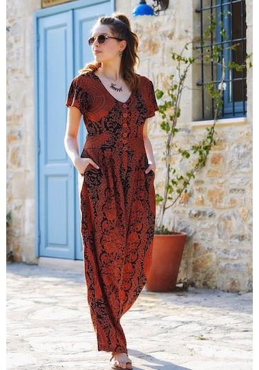 Yarım Kollu Bohem Tulum 001