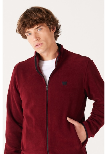 Wrangler Regular Fit Normal Kesim Dik Yaka Fermuarlı Bordo Polar Ceket W212239810 Bordo Wrangler Regular Fit Normal Kesim Dik Yaka Fermuarlı Bordo Polar Ceket W212239810 Bordo