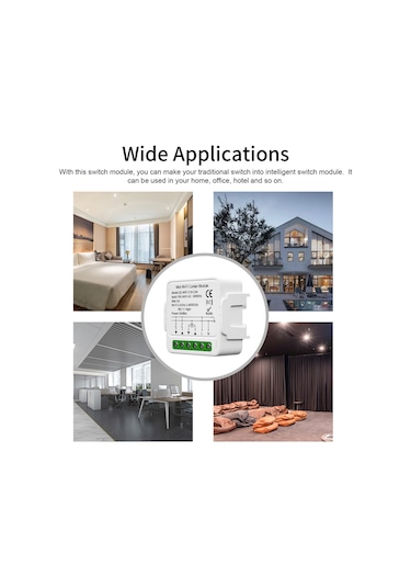 Shineyee Wifi Akıllı Perde Modülü - Uzak Kumanda, Zamanlama Ve Ses Kontrolü İle Tuya Uygulaması Entegresi, Alexa Ve Google Home Uyumlu