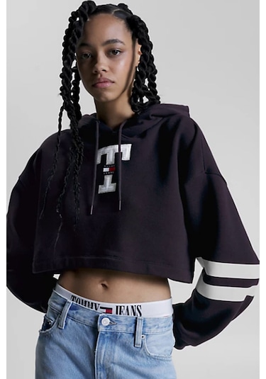 Kadın Mavi Sweatshirt Model Kodu : Dw0dw16122 SIYAH