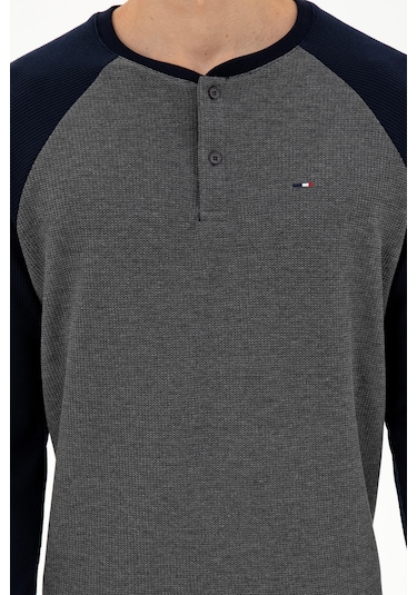 U.s. Polo Assn. Erkek Antrasit Melanj Pijama Takım 50301726-vr081 Antrasit Melanj